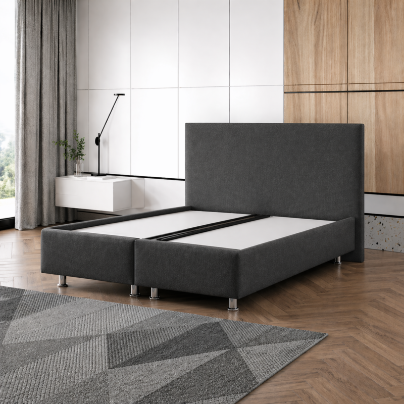 Boxspringbett Florenz Anthrazit ohne Matratze