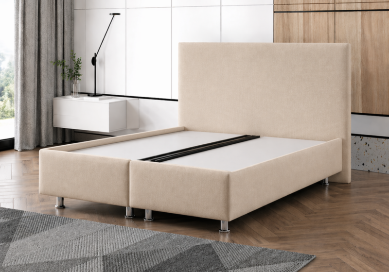 Boxspringbett Florenz Beige ohne Matratze